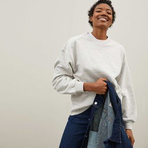 Everlane Track Oversized Crew Sweatshirt